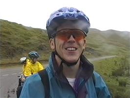 Julian, at Tornapress, looking forward to the climb!
